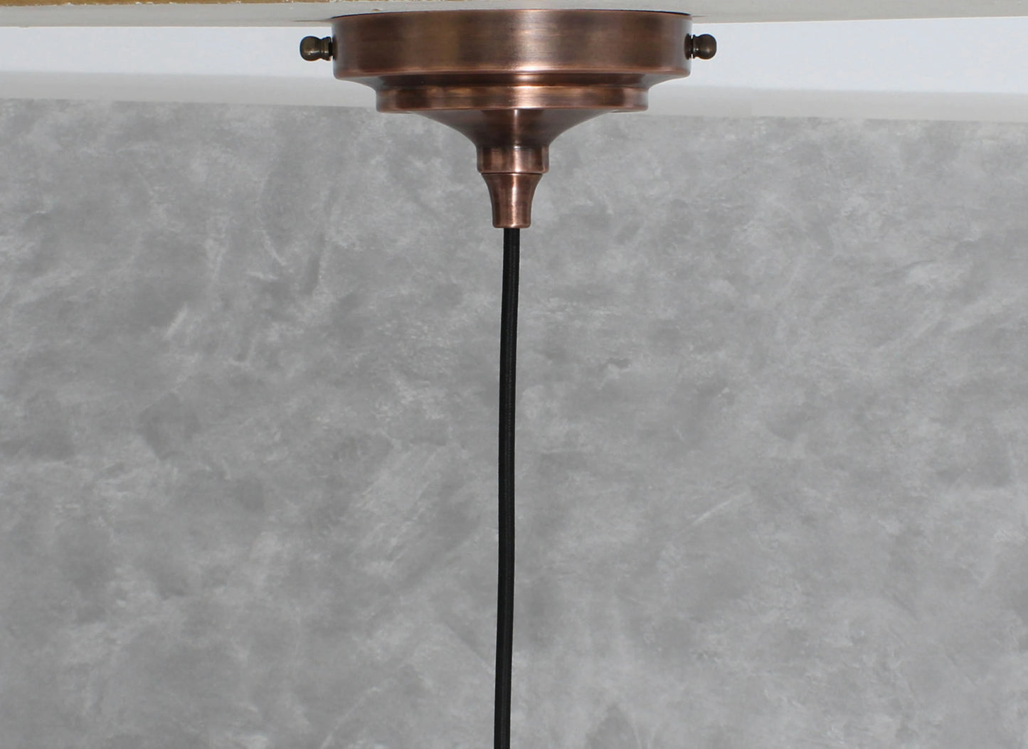 Oxidized Copper Flat Pendant Light