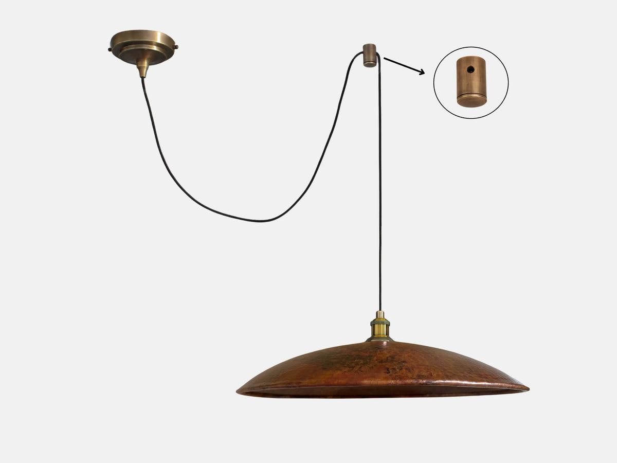 Low Profile Copper Light Fixture