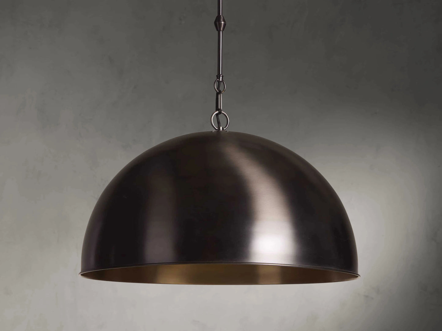 Black Dome Pendant Light