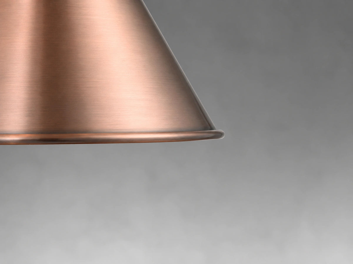 Antique Copper Cone Pendant Light