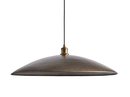 Low Profile Vintage Brass Pendant Light