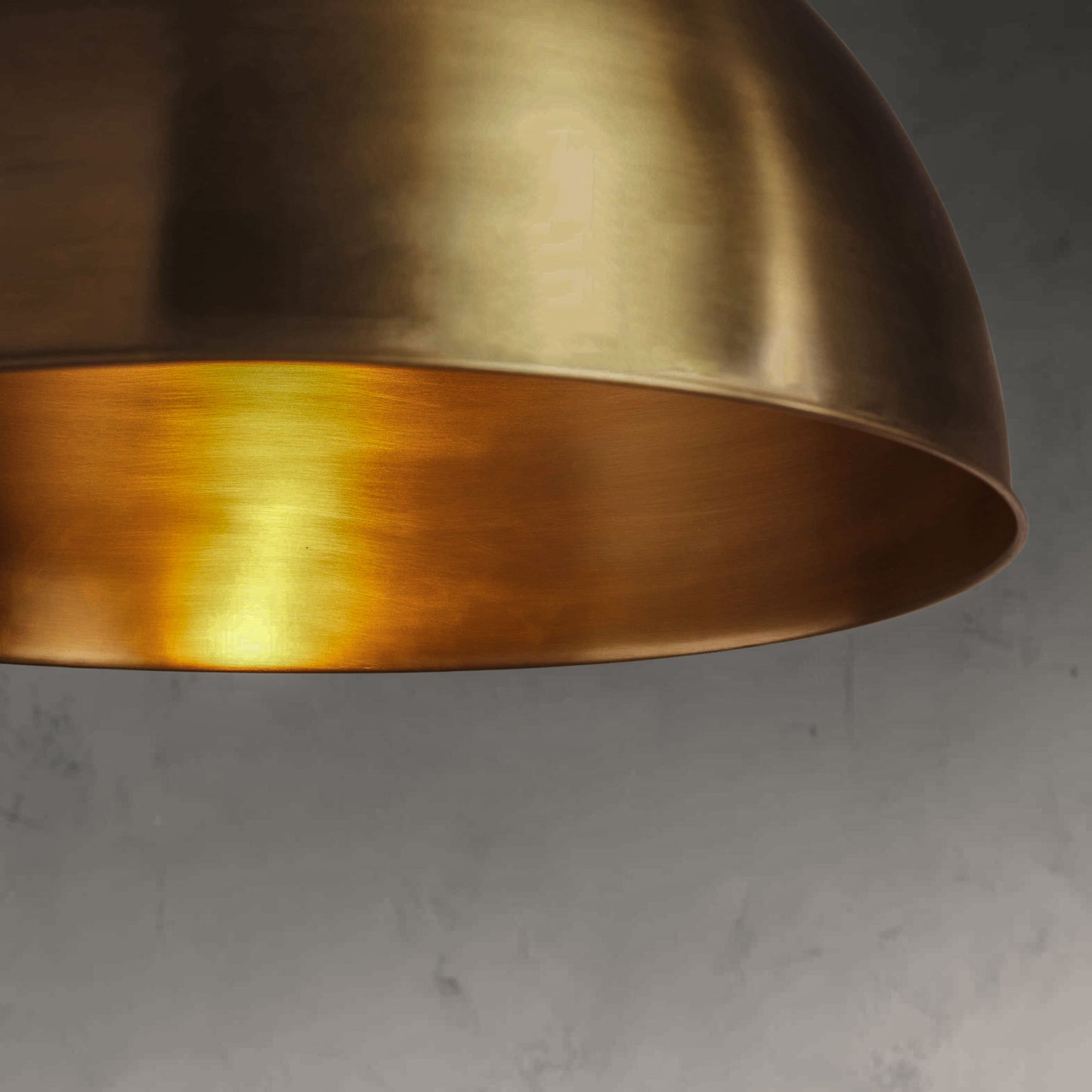 Brass Dome Pendant Light