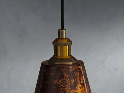 Smooth Copper Cone Pendant Light