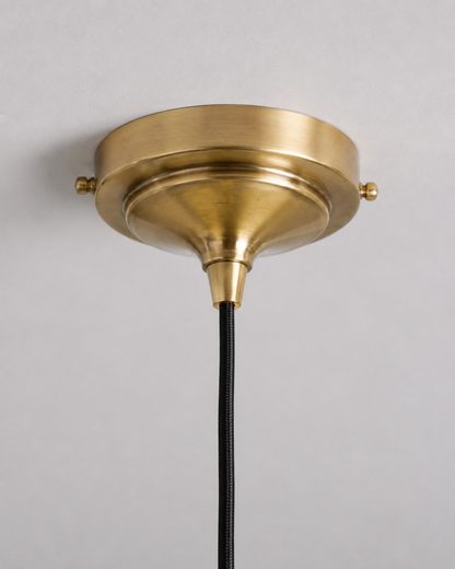 Hammered Brushed Brass Pendant Light