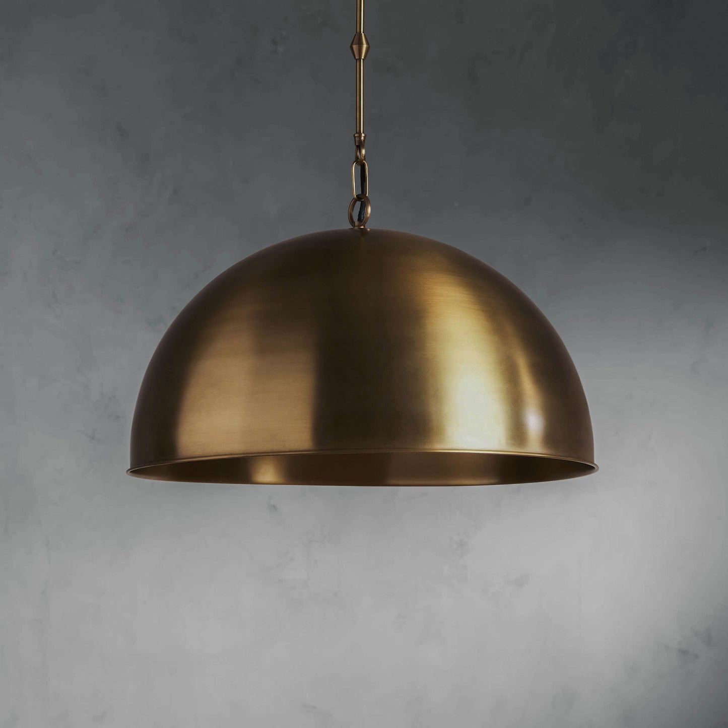 Brass Dome Pendant Light