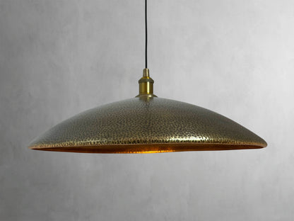 Hammered Bronze Pendant Light