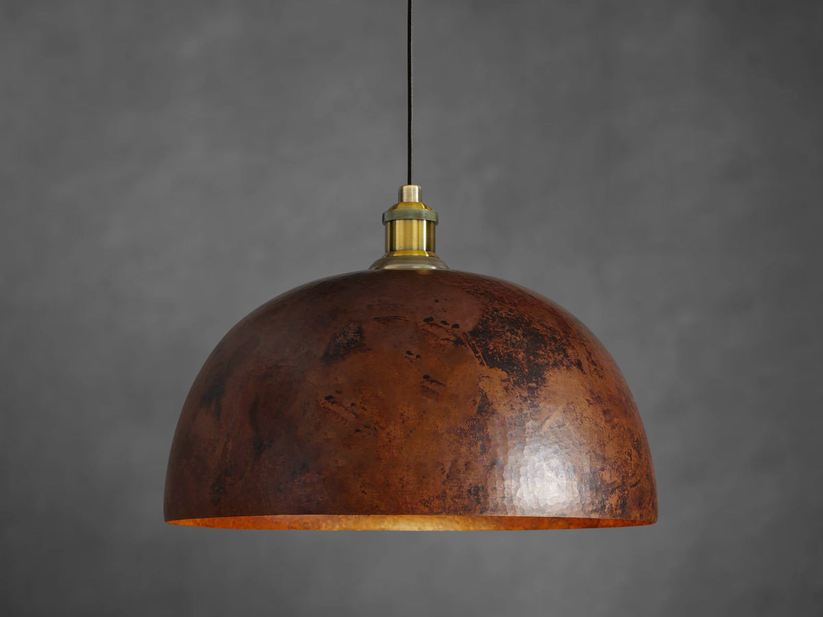 Copper Dome Pendant Light