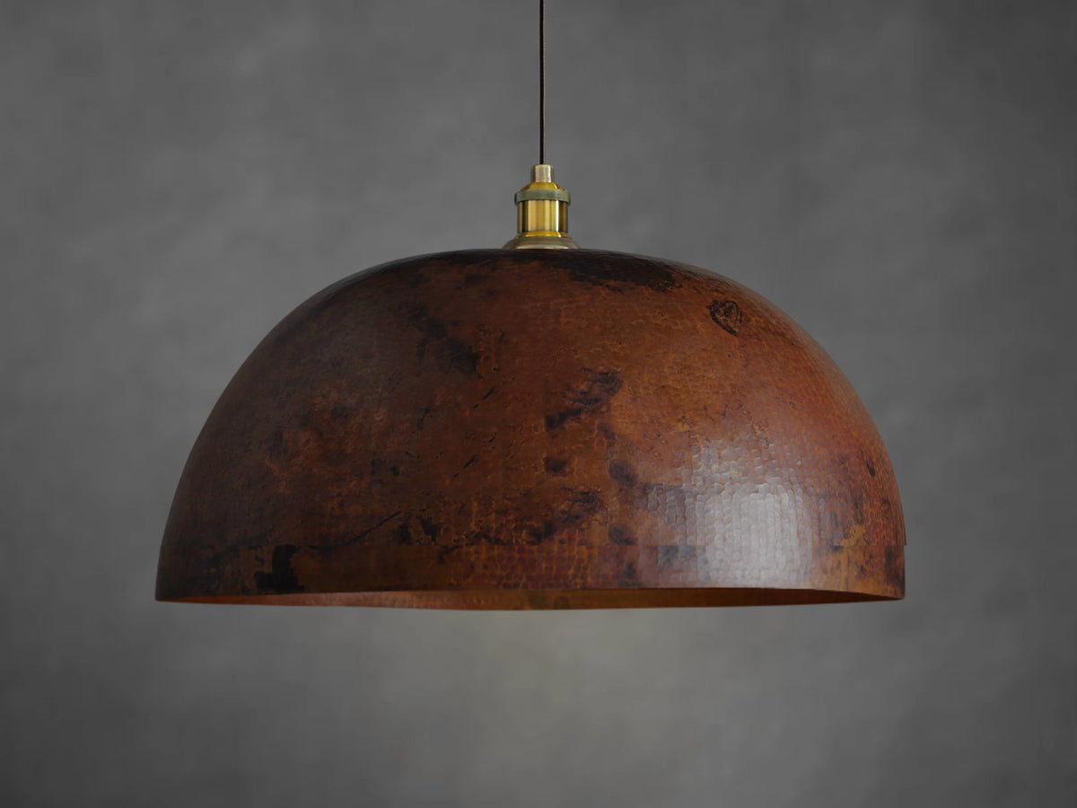 Copper Dome Pendant Light