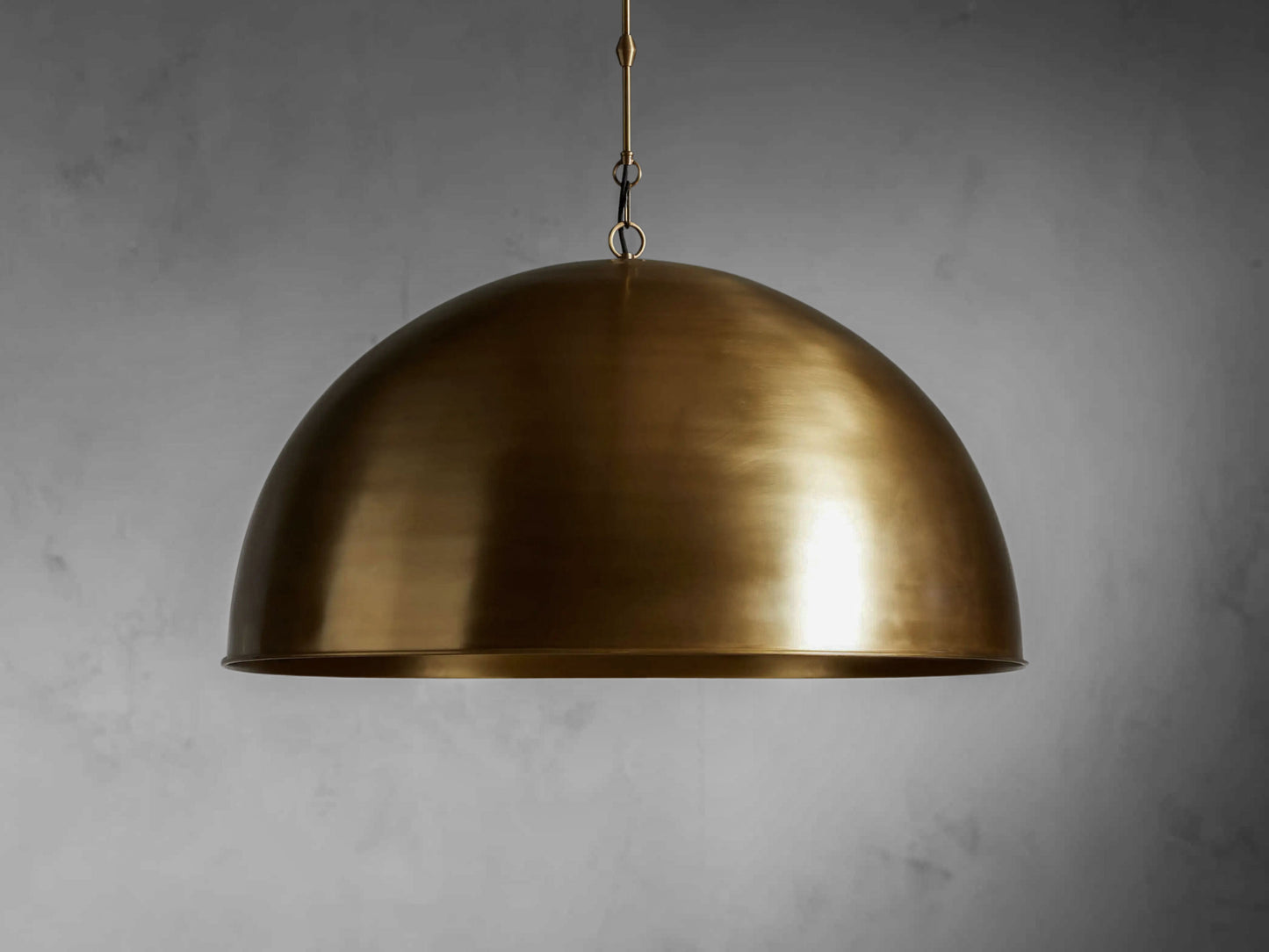 Brass Dome Pendant Light