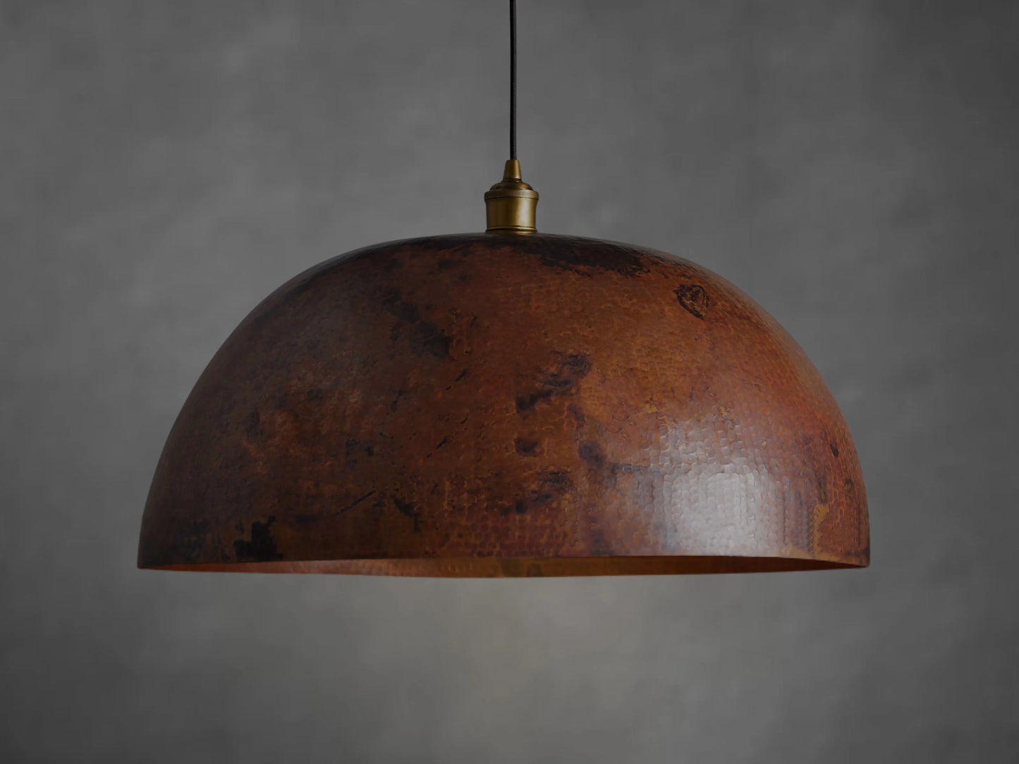 Copper Dome Pendant Light