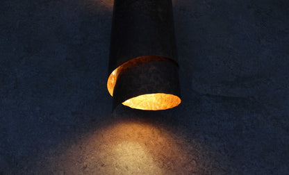 Spiral Copper Wall Sconce