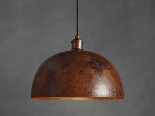 Copper Dome Pendant Light