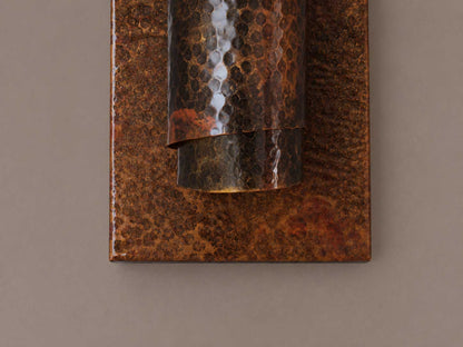 Spiral Copper Wall Sconce