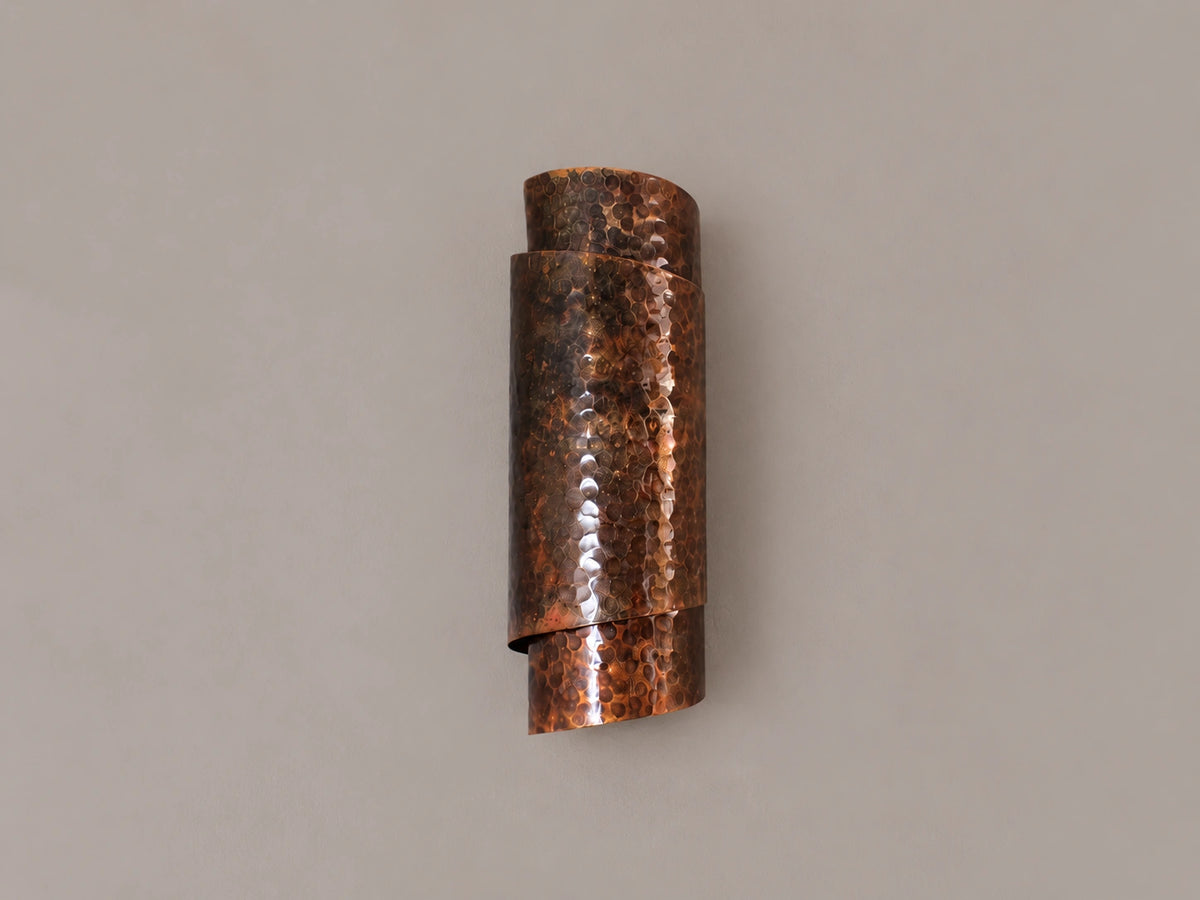 Spiral Copper Wall Sconce