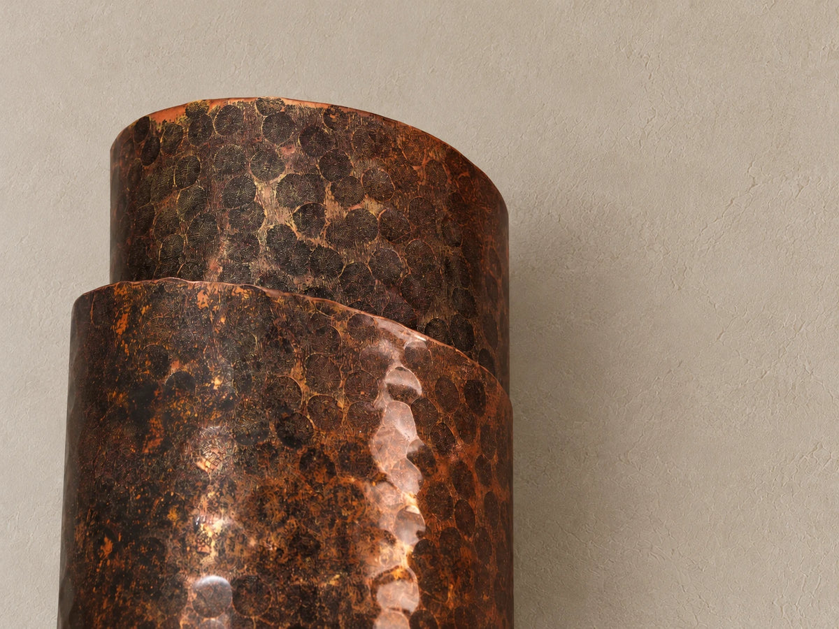 Spiral Copper Wall Sconce