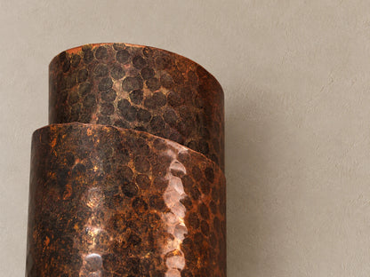 Spiral Copper Wall Sconce