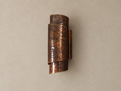 Spiral Copper Wall Sconce