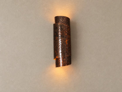 Spiral Copper Wall Sconce